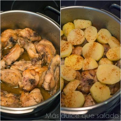 Pollo al limón con patatas Pollo al limón con patatas