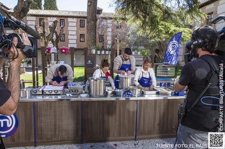 HOSTELERÍAlcalá: Collage fotográfico del rodaje de MasterChef España '15 en la Ciudad de Alcalá de Henares.