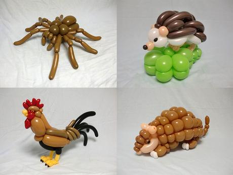 Increíbles esculturas hechas de globos de animales e insectos balloon-9