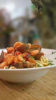 SPAGUETTI GAROFALO AI FRUTTI DE MARE (La pasta es bella)