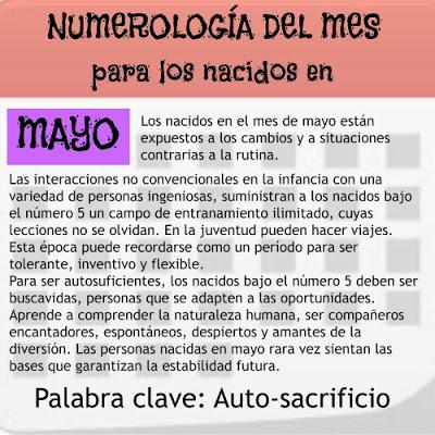 Numerología para los nacidos en mayo y junio