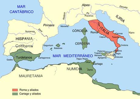 mapa cartago hispania