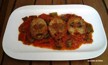 Albacoreta con pimientos y tomate Albacoreta con pimientos y tomate