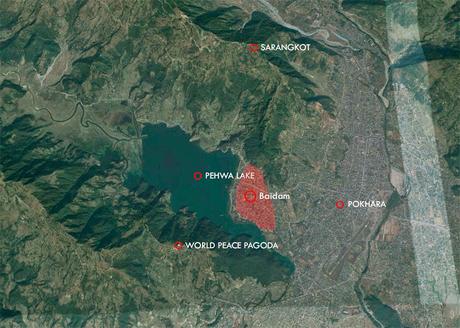 Mapa de Pokhara