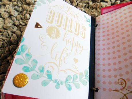 Maleta mini álbum scrapbook