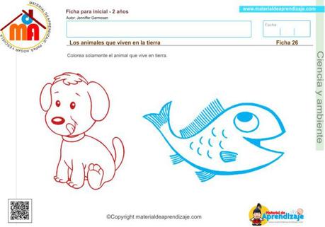 Ciencia y Ambiente 2 años 26: los animales que viven en la tierra 26 ciencia y ambiente 2 años - animales que viven en la tierra