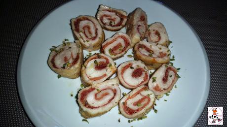 ROLLOS DE PECHUGA DE POLLO CON JAMÓN SERRANO