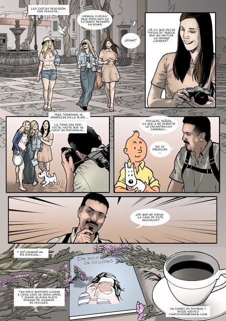 Un día maravilloso convertido en cómic Un día maravilloso convertido en cómic
