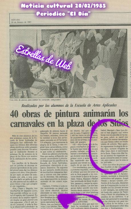 Yo también fui a la Escuela de Artes de Zaragoza Yo también fui a la Escuela de Artes de Zaragoza