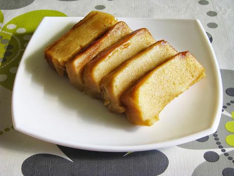 Flan de galletas y manzana al microondas Flan de galletas y manzana al microondas