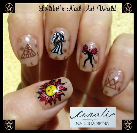 Manicura esotérica con Curali Nail Stamping Manicura esotérica con Curali Nail Stamping