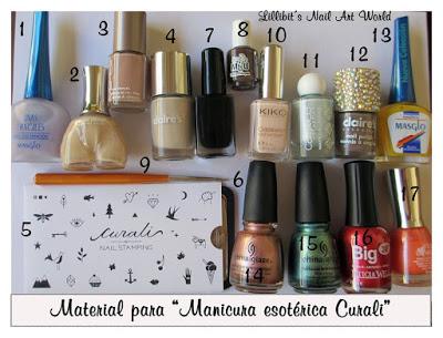 Manicura esotérica con Curali Nail Stamping Manicura esotérica con Curali Nail Stamping