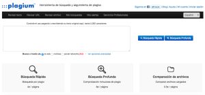 Evita el copy-paste en tus trabajos con Plagium. Página Inicial - Plagium