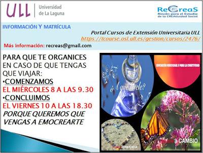 Escuela de Verano de Educación Creativa. ULL. Tenerife 8 al 10 de Julio.2015 Escuela de Verano de Educación Creativa. ULL. Tenerife 8 al 10 de Julio.2015
