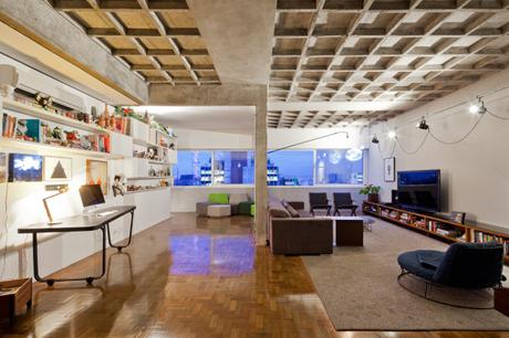 Diseño interior en vivienda de 1950, Brasil Diseño interior en vivienda de 1950, Brasil