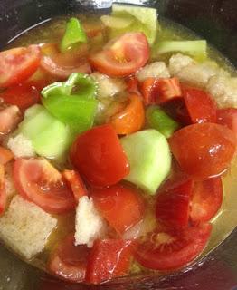 Gazpacho de fresas y tomate en las Recetas de Mamadedos Gazpacho de fresas y tomate en las Recetas de Mamadedos