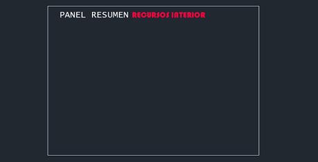 Diseñar un panel resumen con Autocad. Parte 1