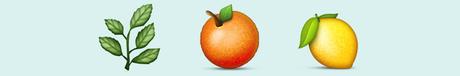 Mi planta naranja lima en emoticonos