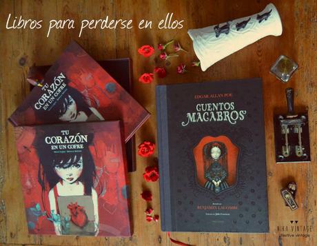 mundo friki - cuentos macabros - tu corazon en un cofre 1 ilustracion, cuentos macabros, benjamin lacombe, edgar allan poe, julio cortazar, misterio, terror, tu corazon en un cofre, libro ilustrado, Mercé López, Rebecca Beltrán