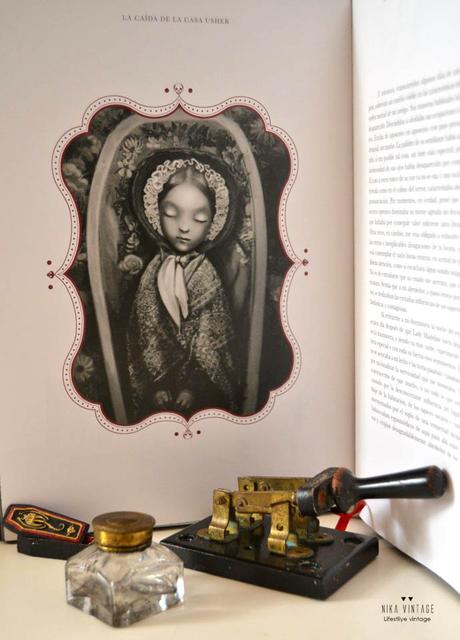 mundo friki - cuentos macabros - tu corazon en un cofre 5 ilustracion, cuentos macabros, benjamin lacombe, edgar allan poe, julio cortazar, misterio, terror, tu corazon en un cofre, libro ilustrado, Mercé López, Rebecca Beltrán