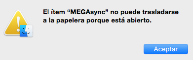 Desinstalar MegaSync, el cliente de sincronización de Mega para Mac