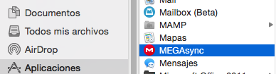 Desinstalar MegaSync, el cliente de sincronización de Mega para Mac