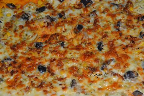 Pizza de Alcachofas Maíz y Fredolics Pizza de Alcachofas Maíz y Fredolics