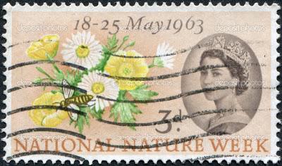 SELLOS POSTALES CON ABEJAS - POSTAGE STAMPS WITH BEES.