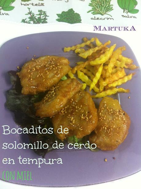 Bocaditos De Solomillo De Cerdo En Tempura Con Miel Bocaditos De Solomillo De Cerdo En Tempura Con Miel