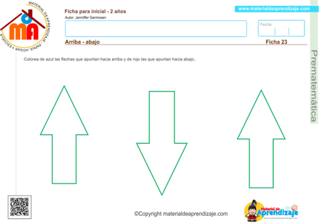 Prematemática 2 años 23: Arriba – abajo 23 prematematica 2 años - arriba - abajo 2
