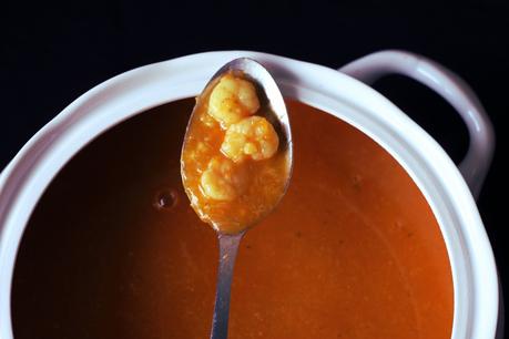 CREMA DE RAPE CON GAMBAS & CANELONES DE TERNERA CREMA DE RAPE CON GAMBAS & CANELONES DE TERNERA