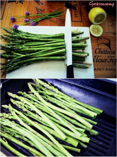 Pollo de campo con patatas al limón y espárragos trigueros Pollo de campo con patatas al limón y espárragos trigueros