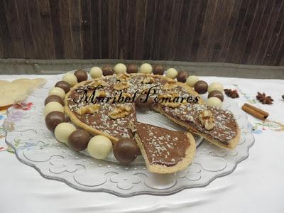 Pizza integral de nutella. Pizza integral de nutella.