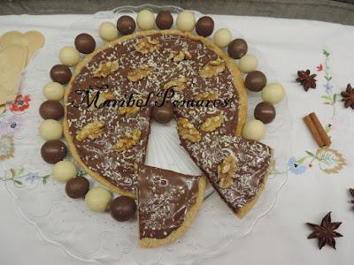 Pizza integral de nutella. Pizza integral de nutella.