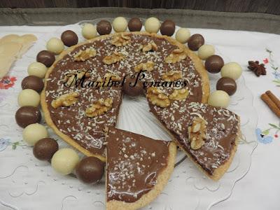 Pizza integral de nutella. Pizza integral de nutella.
