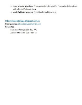 Congreso en Santisteban del Puerto Congreso en Santisteban del Puerto