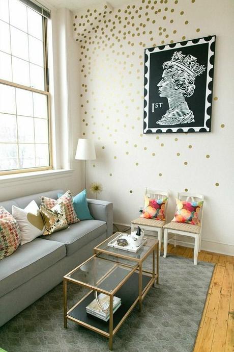 ¿Si o No a las paredes con lunares en el salón? ¿Si o No a las paredes con lunares en el salón?