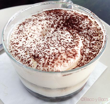 Tiramisu de masqmenos baco y boca