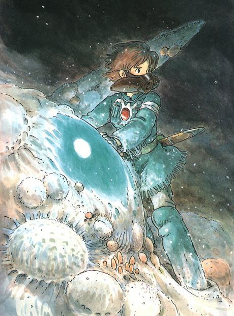 Ilustraciones a acuarela de 'Nausicaä del Valle del Viento'