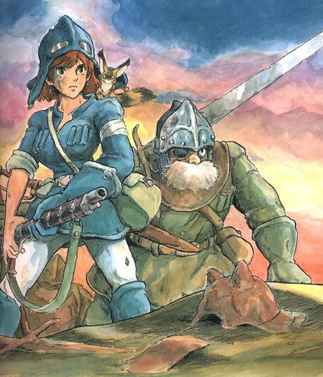 Ilustraciones a acuarela de 'Nausicaä del Valle del Viento'