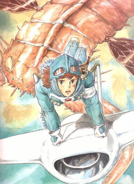 Ilustraciones a acuarela de 'Nausicaä del Valle del Viento'