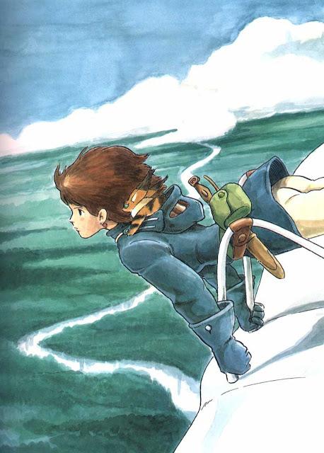 Ilustraciones a acuarela de 'Nausicaä del Valle del Viento'