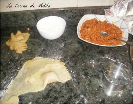 Empanadillas rellenas, de bonito en escbeche