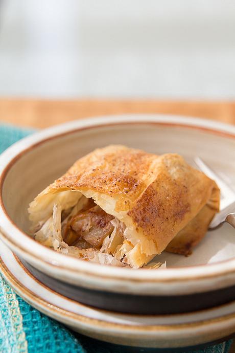 Desayuno Perfecto: Strudel de masa filo manzanas y canela