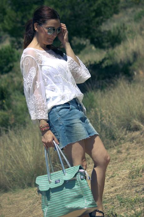 Mini y tunica con encaje Mini y tunica con encaje