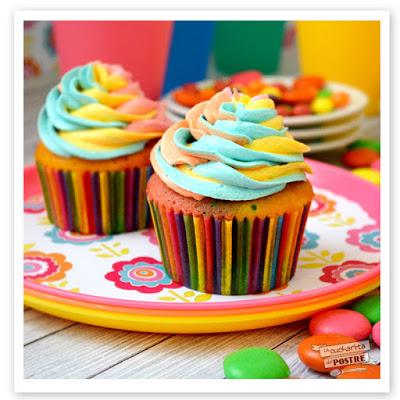 CUPCAKES PIÑATA DE VAINILLA / VANILLA PINATA CUPCAKES