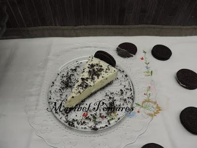Tarta chocolate blanco y galletas oreo. Tarta chocolate blanco y galletas oreo.