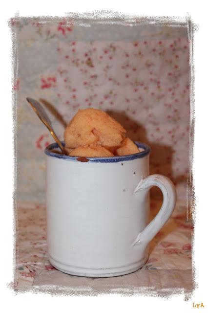 Sorbete de melocotón ... para el reto Color y Sabor de Temporada Sorbete de melocotón ... para el reto Color y Sabor de Temporada