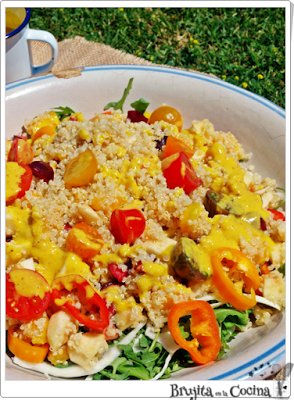 Ensalada de quinoa y frutas #Ponunaensalada en tu verano 2015