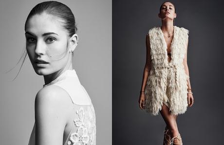 Nadja Bender luce toda de blanco para Vogue España Nadja Bender luce toda de blanco para Vogue España